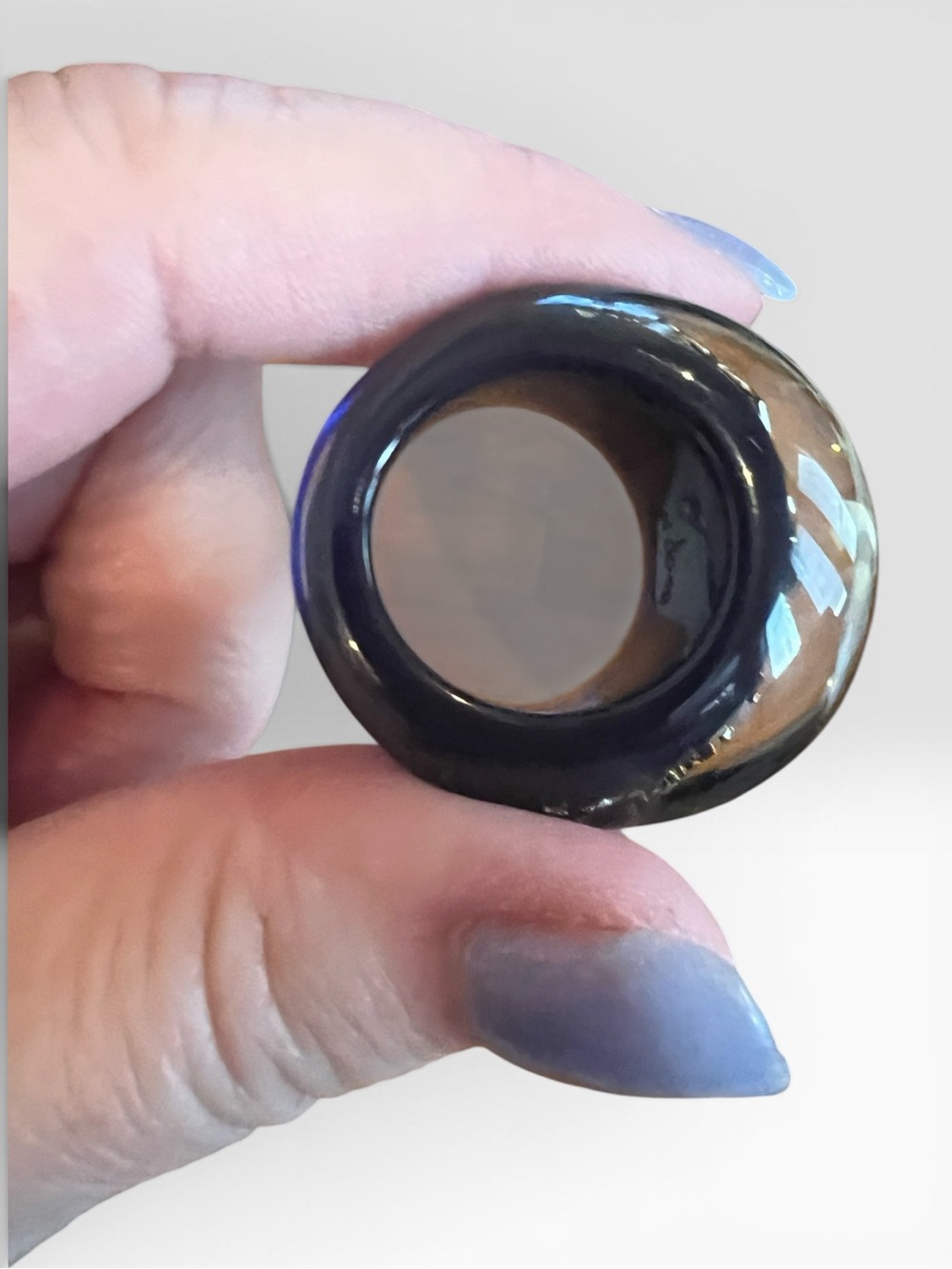 💙 Louis Vuitton Inclusion Resin Dome Ring – Blue/black 💙 - Picture 4 of 9